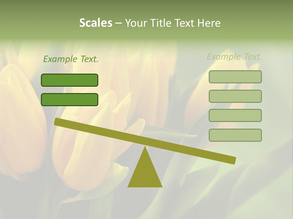 Colourful Bulbs Yellow PowerPoint Template
