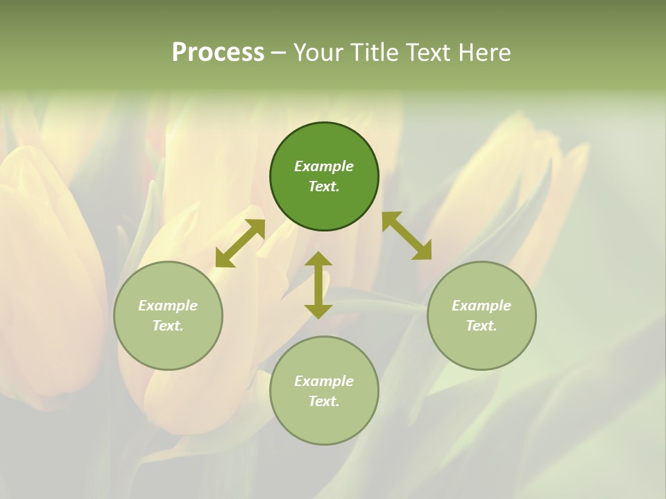 Colourful Bulbs Yellow PowerPoint Template