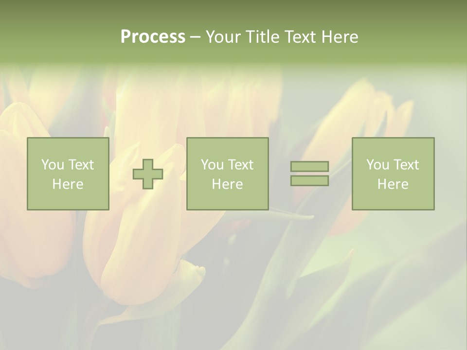 Colourful Bulbs Yellow PowerPoint Template