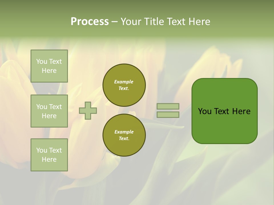 Colourful Bulbs Yellow PowerPoint Template