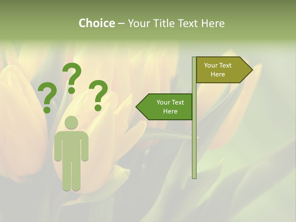 Colourful Bulbs Yellow PowerPoint Template