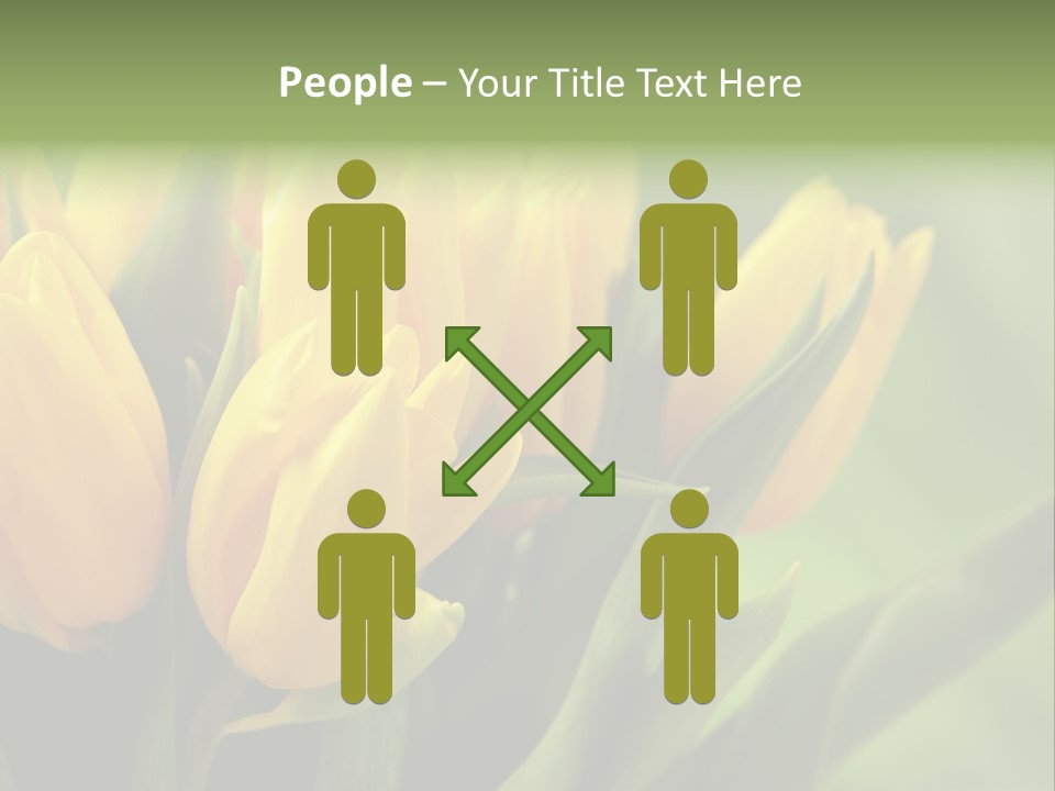 Colourful Bulbs Yellow PowerPoint Template