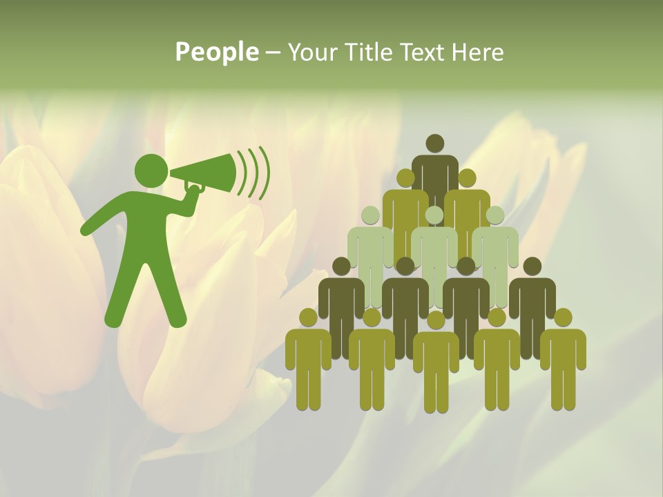 Colourful Bulbs Yellow PowerPoint Template