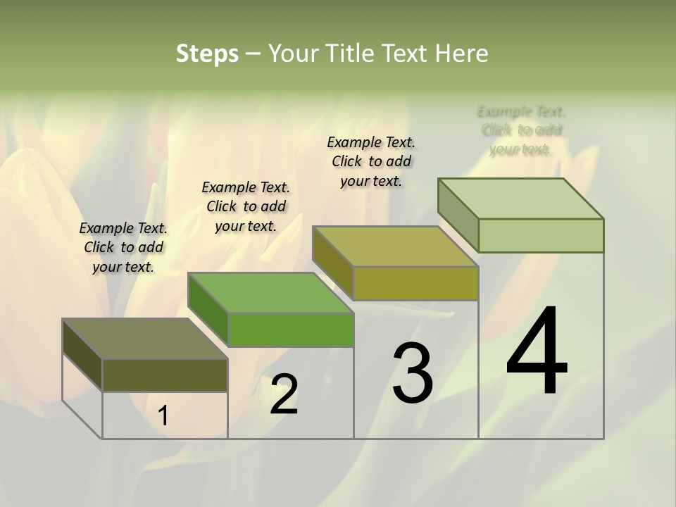 Colourful Bulbs Yellow PowerPoint Template