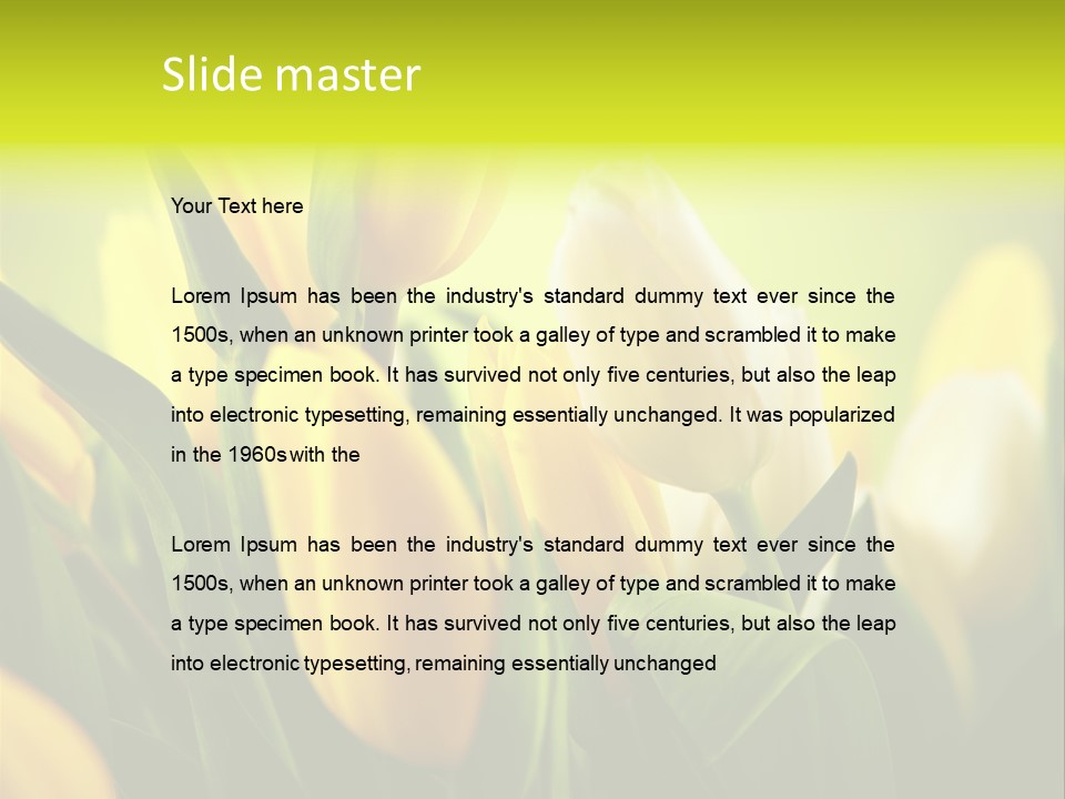 Nobody Organic Love PowerPoint Template