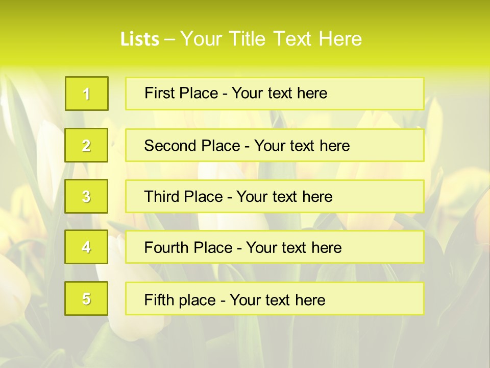 Celebration Isolated Natural PowerPoint Template
