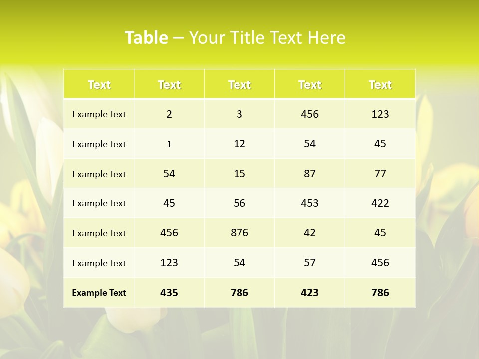Celebration Isolated Natural PowerPoint Template