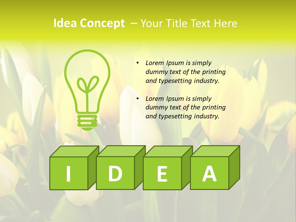 Celebration Isolated Natural PowerPoint Template