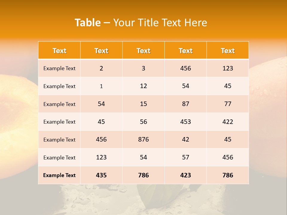 Food Cibo Biologica PowerPoint Template