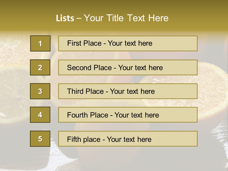 Agrio Comida Frutos PowerPoint Template