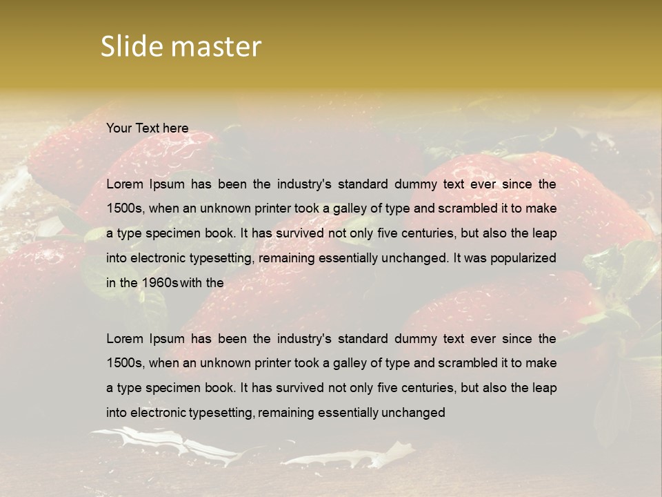 Fresca Frescas Sobremesas PowerPoint Template