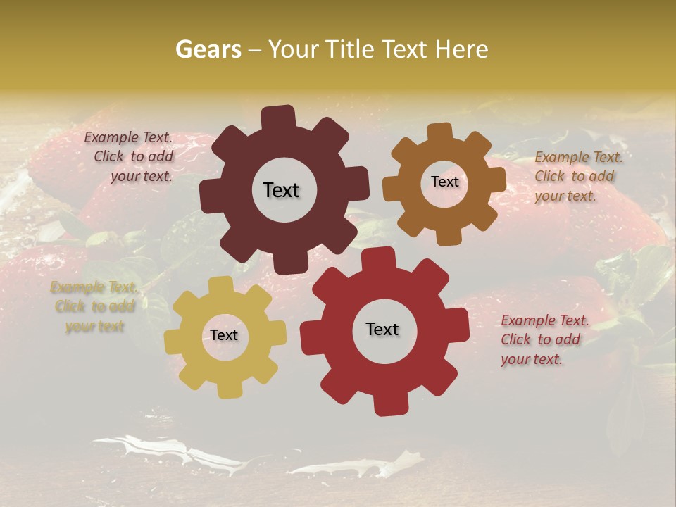 Fresca Frescas Sobremesas PowerPoint Template