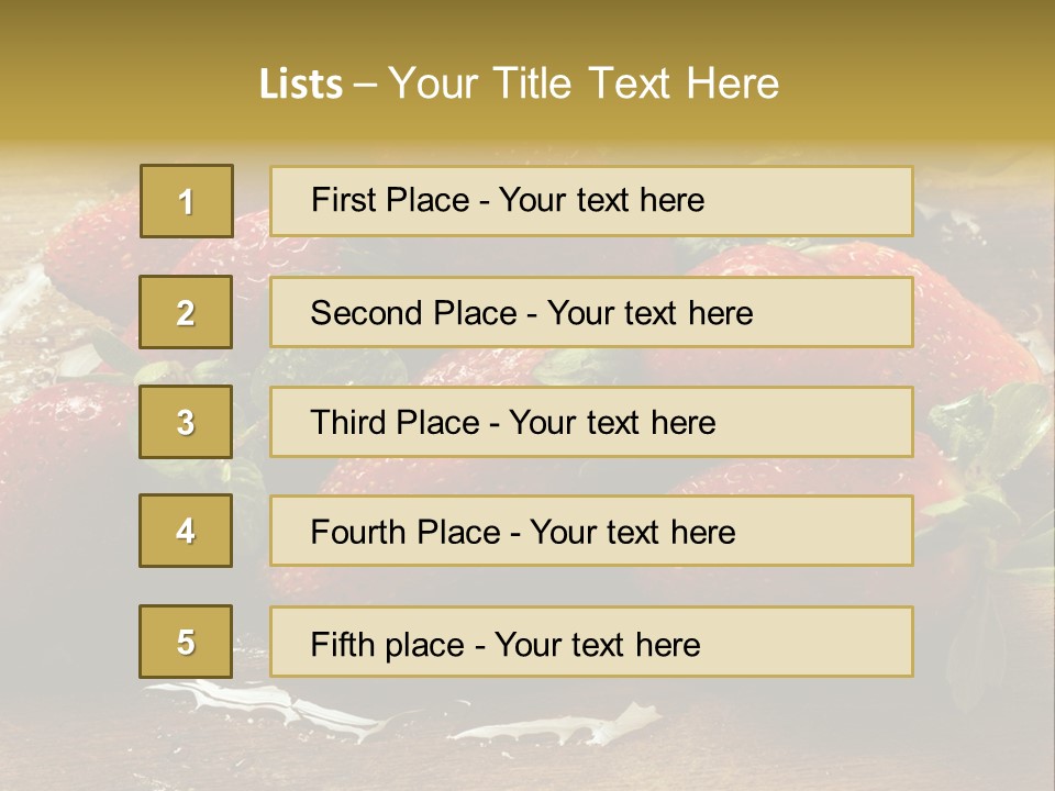 Fresca Frescas Sobremesas PowerPoint Template