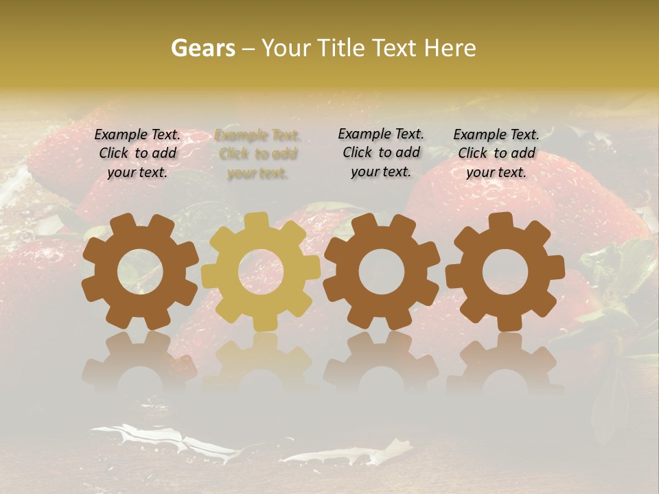 Fresca Frescas Sobremesas PowerPoint Template