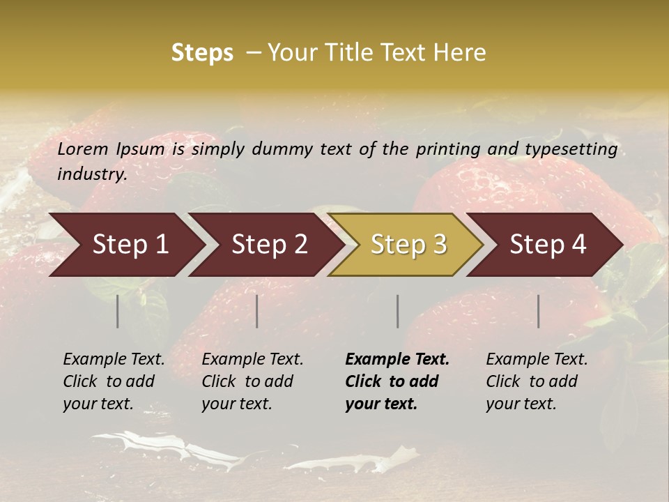 Fresca Frescas Sobremesas PowerPoint Template