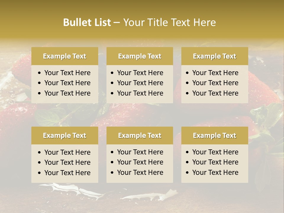 Fresca Frescas Sobremesas PowerPoint Template