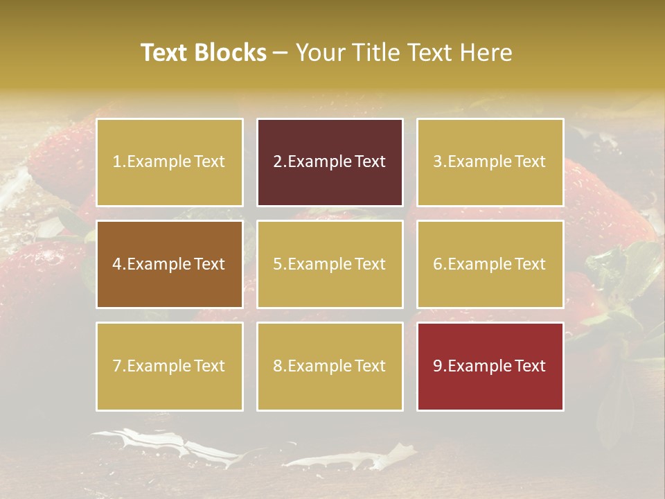 Fresca Frescas Sobremesas PowerPoint Template