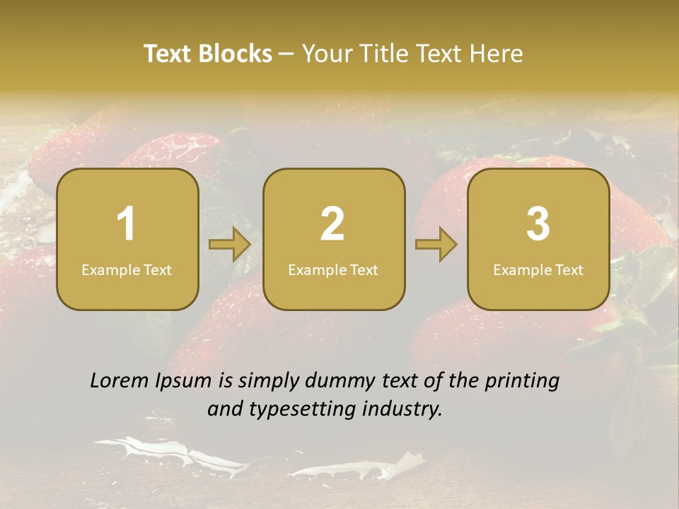 Fresca Frescas Sobremesas PowerPoint Template