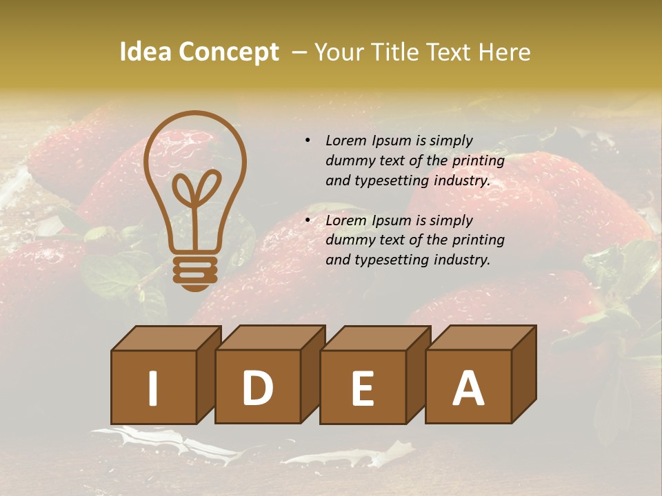 Fresca Frescas Sobremesas PowerPoint Template