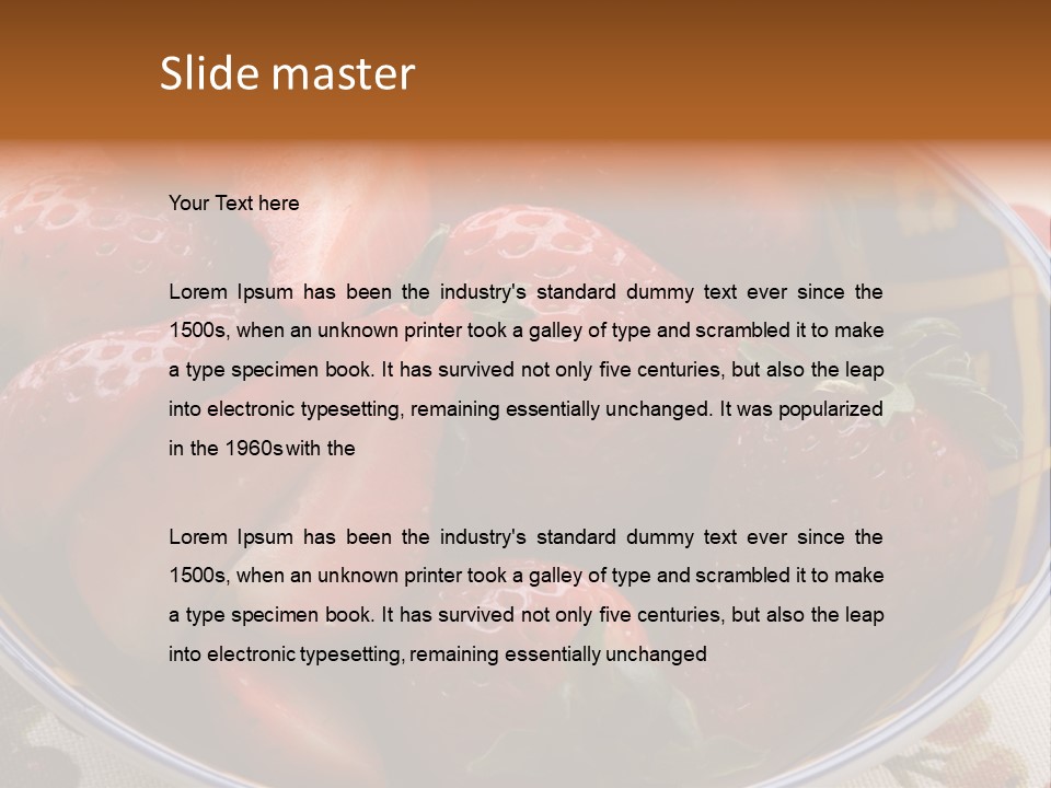 Fruta Fruto Caf PowerPoint Template