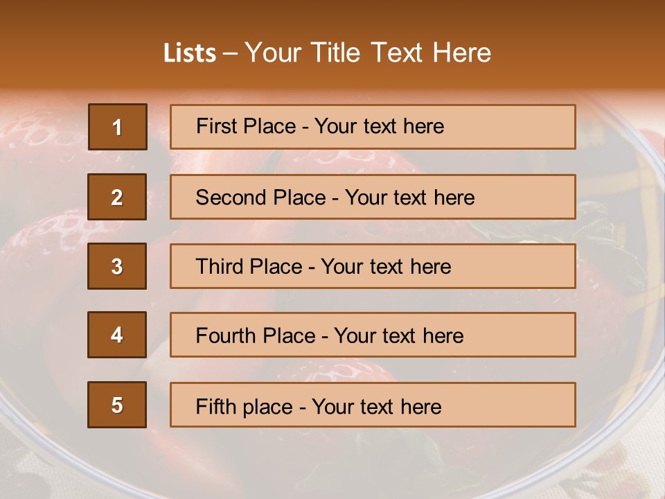 Fruta Fruto Caf PowerPoint Template