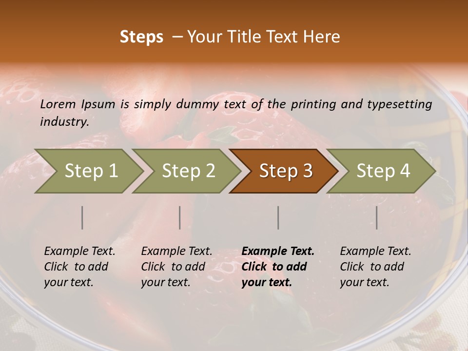 Fruta Fruto Caf PowerPoint Template
