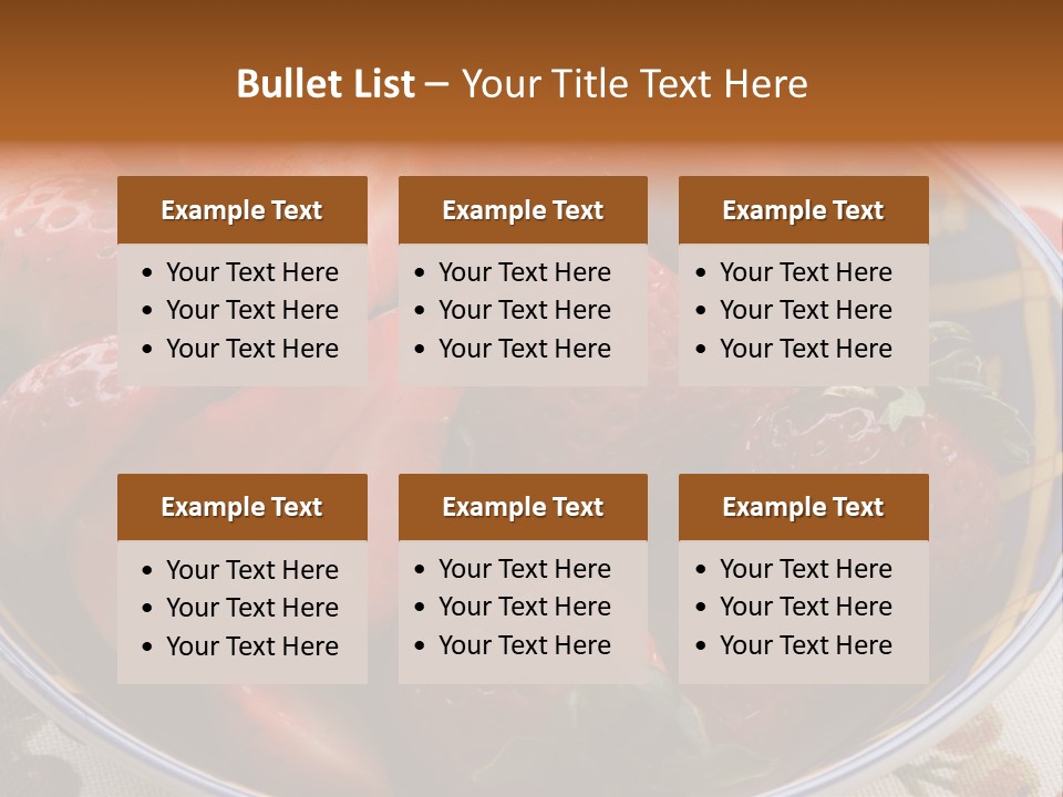 Fruta Fruto Caf PowerPoint Template