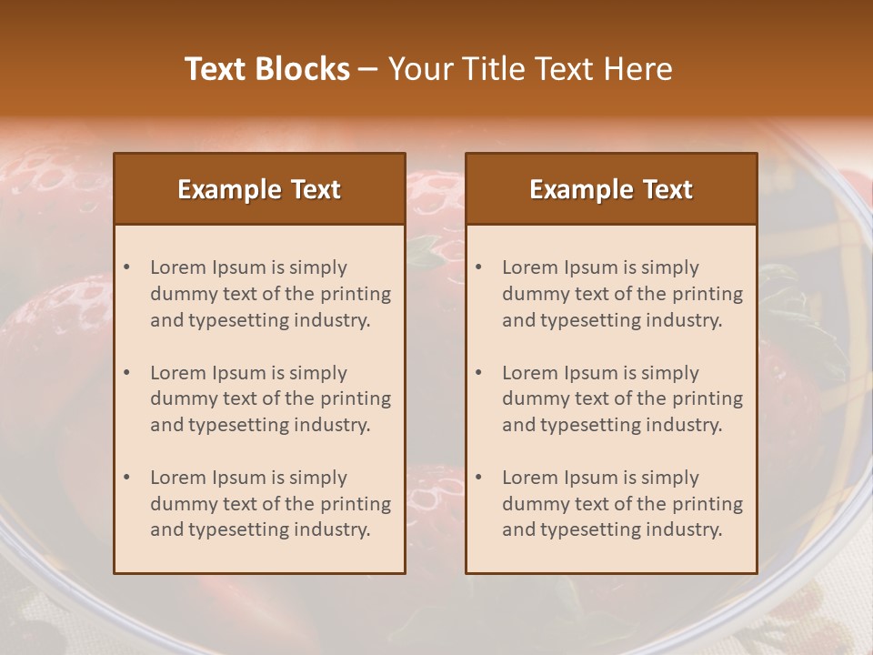 Fruta Fruto Caf PowerPoint Template