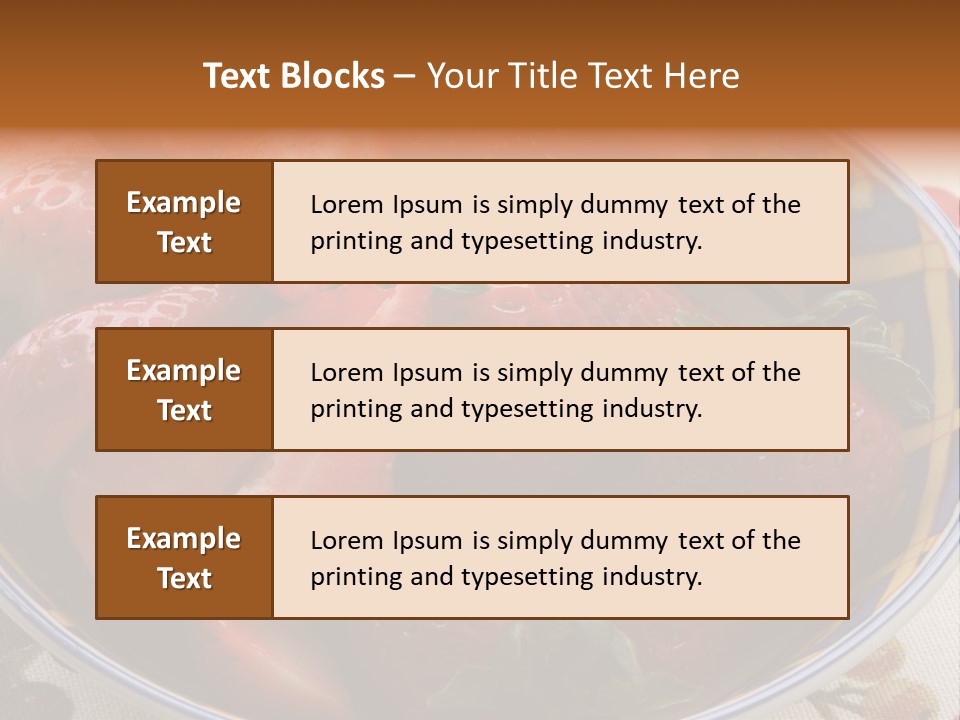Fruta Fruto Caf PowerPoint Template
