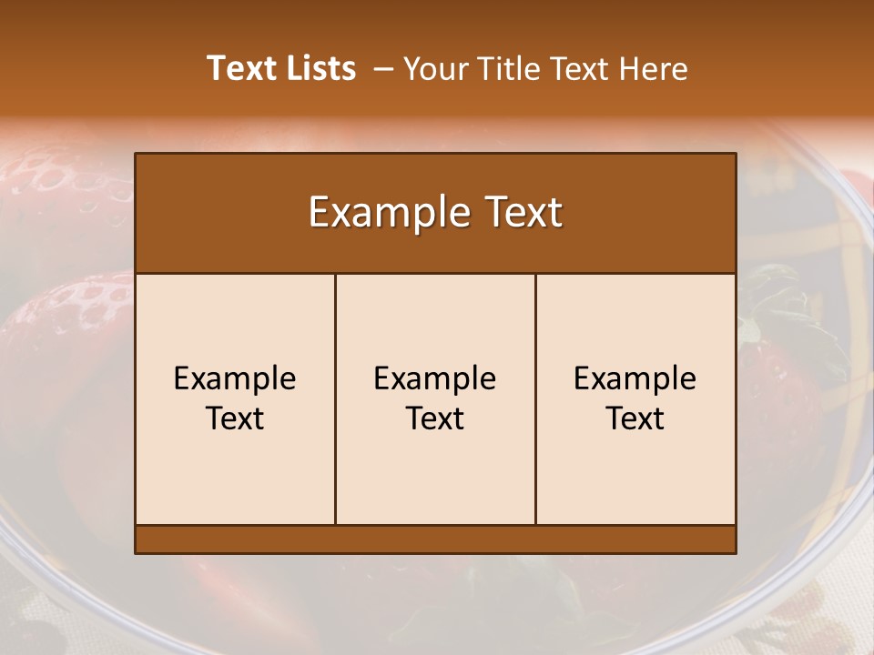 Fruta Fruto Caf PowerPoint Template
