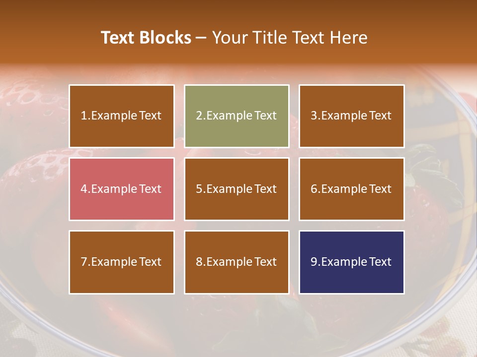 Fruta Fruto Caf PowerPoint Template