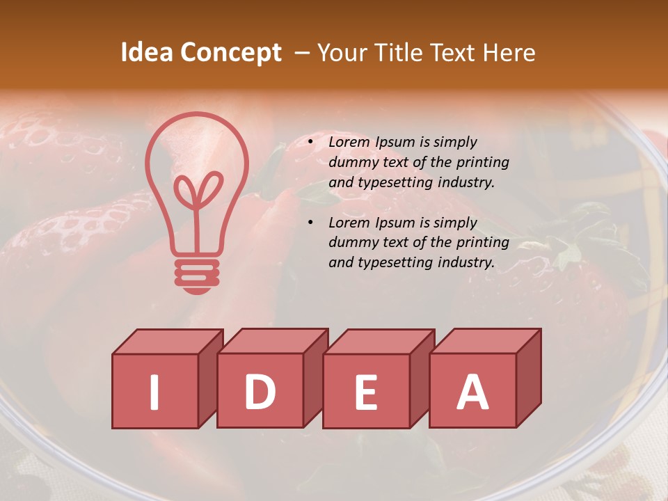 Fruta Fruto Caf PowerPoint Template