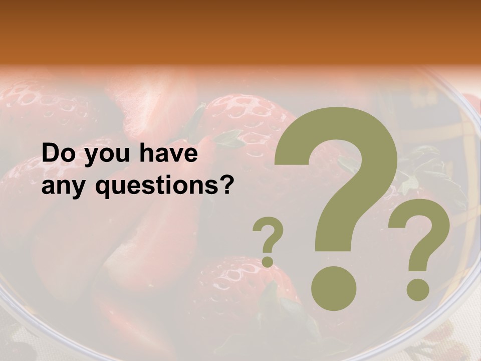 Fruta Fruto Caf PowerPoint Template