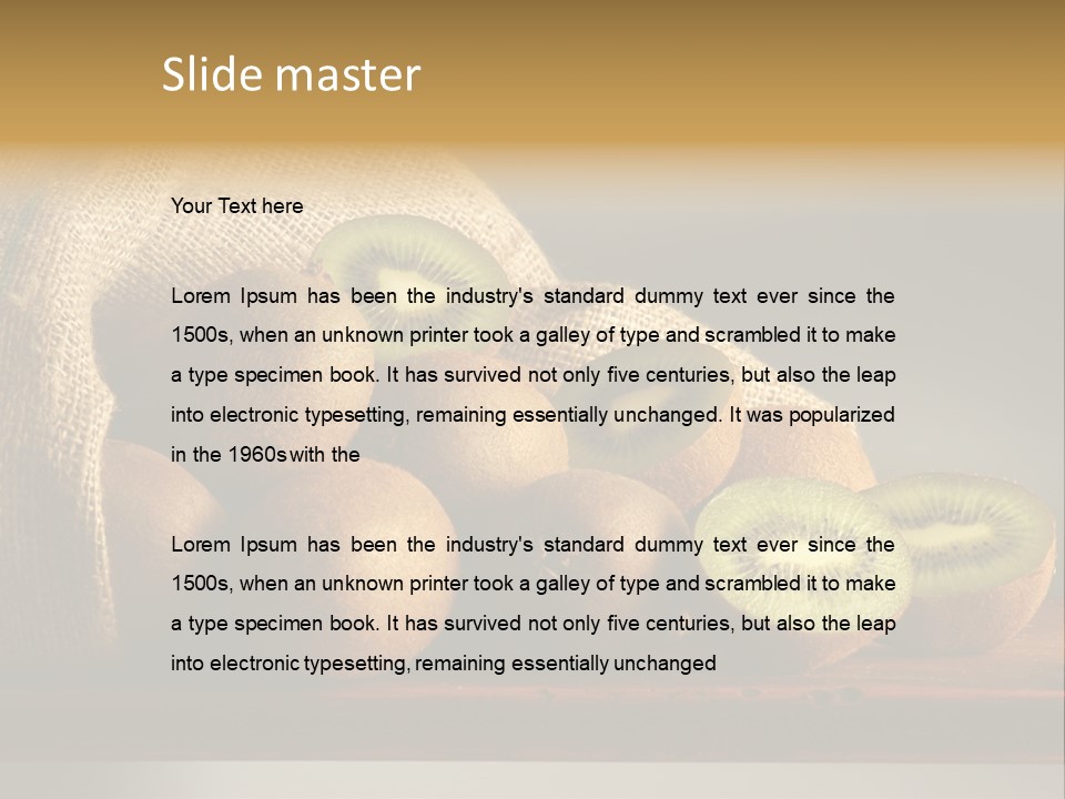 Chinensis Fruto Cortar PowerPoint Template