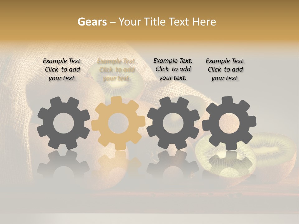 Chinensis Fruto Cortar PowerPoint Template