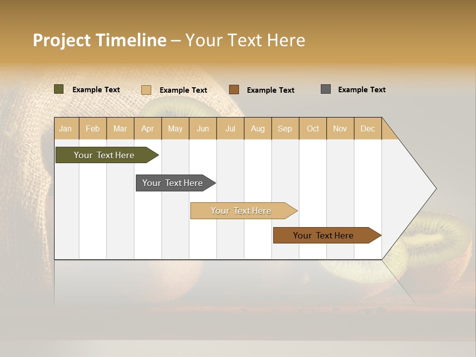 Chinensis Fruto Cortar PowerPoint Template