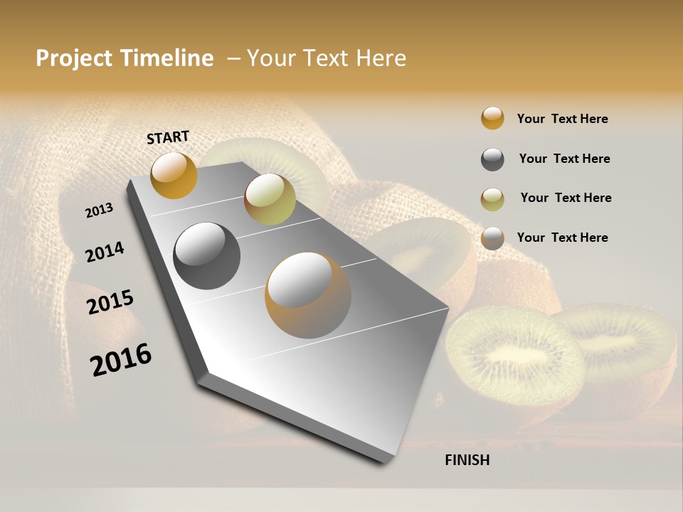 Chinensis Fruto Cortar PowerPoint Template