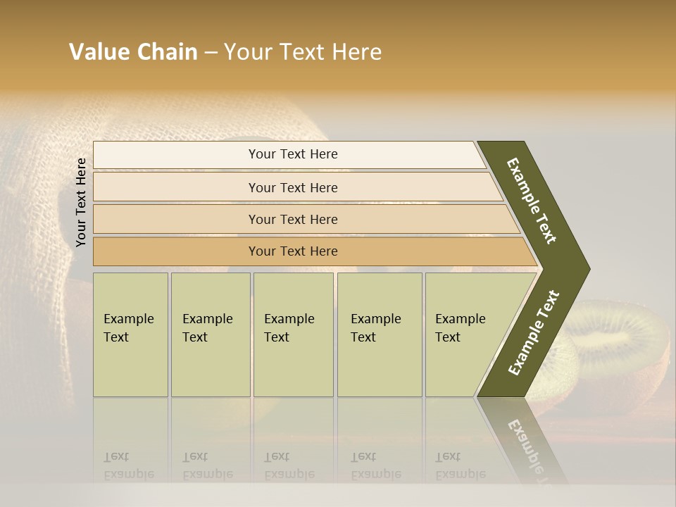 Chinensis Fruto Cortar PowerPoint Template