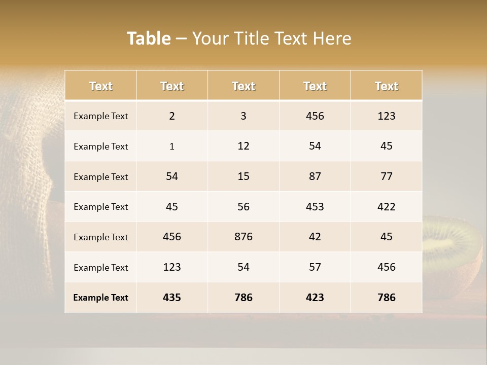 Chinensis Fruto Cortar PowerPoint Template