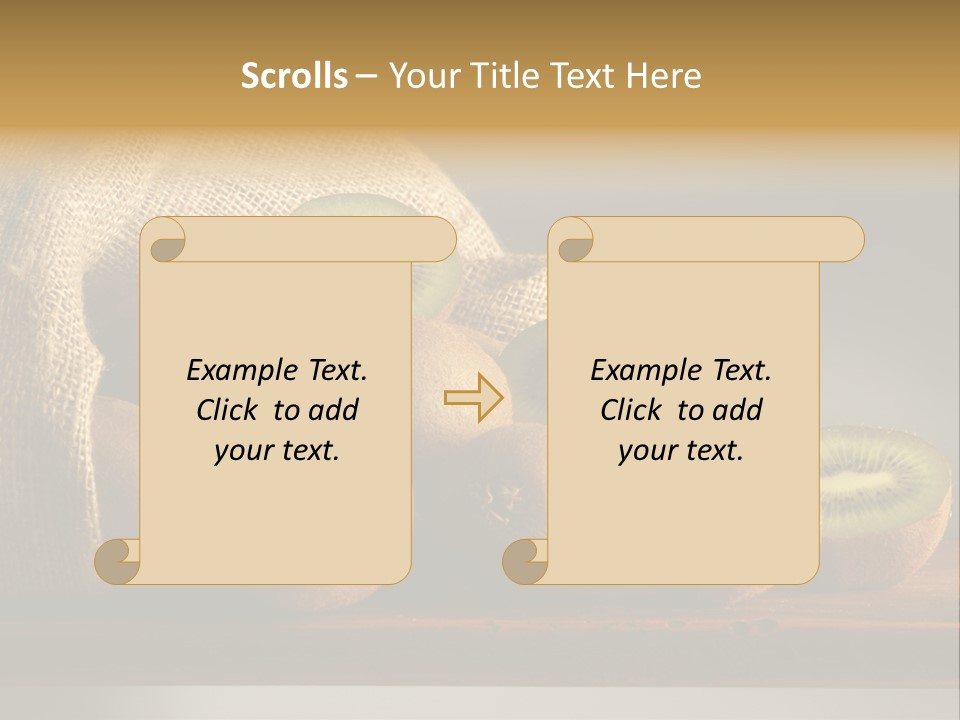 Chinensis Fruto Cortar PowerPoint Template