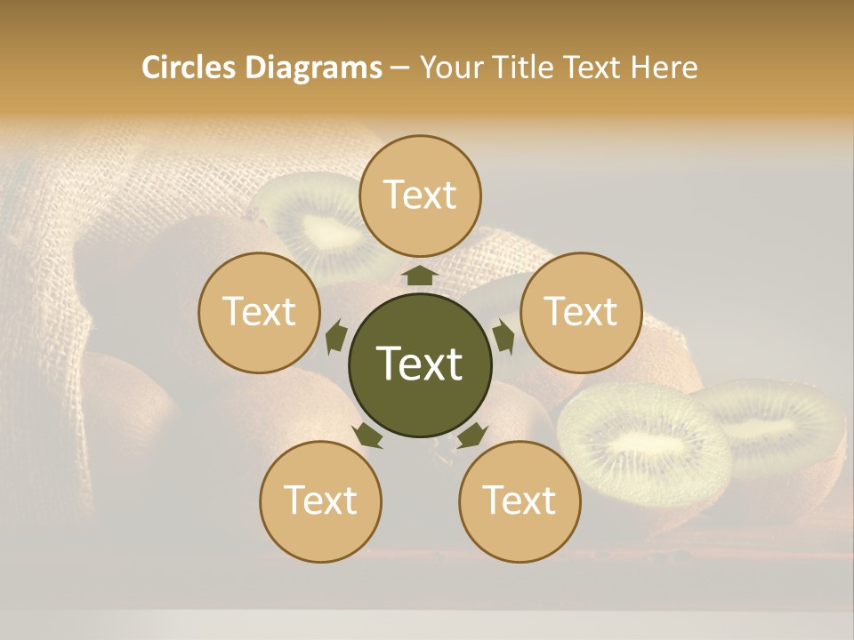 Chinensis Fruto Cortar PowerPoint Template