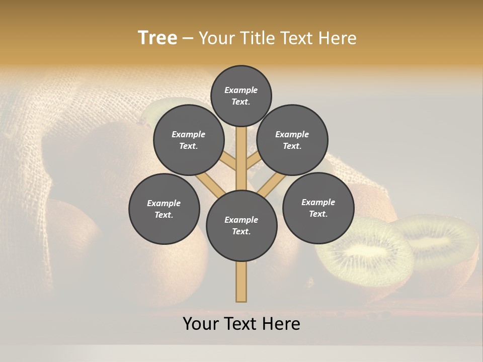 Chinensis Fruto Cortar PowerPoint Template