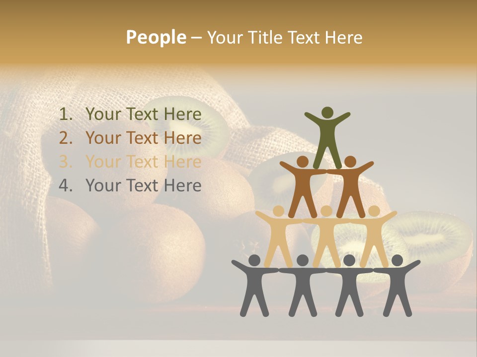 Chinensis Fruto Cortar PowerPoint Template