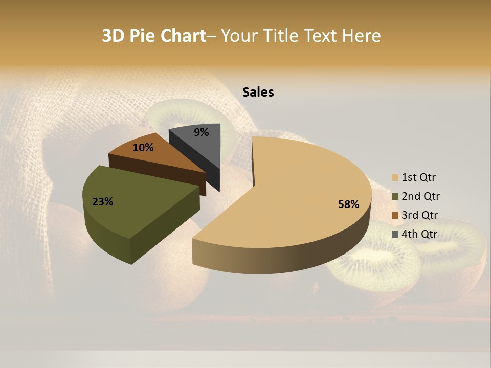 Chinensis Fruto Cortar PowerPoint Template