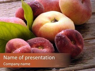 Pessego Persica Nectarina PowerPoint Template