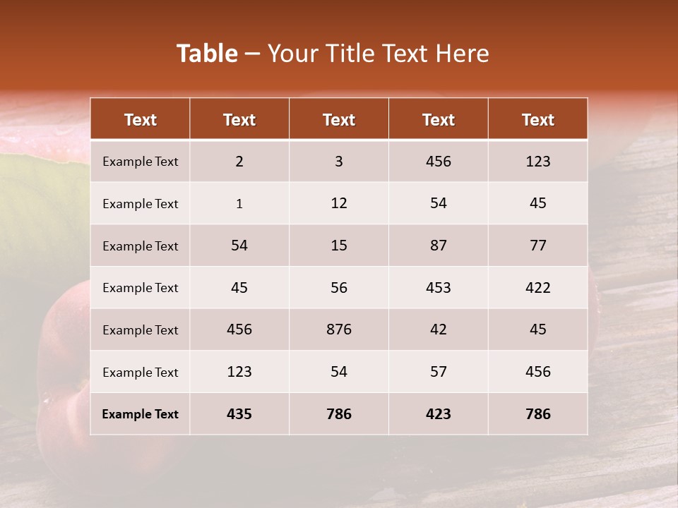 Pessego Persica Nectarina PowerPoint Template