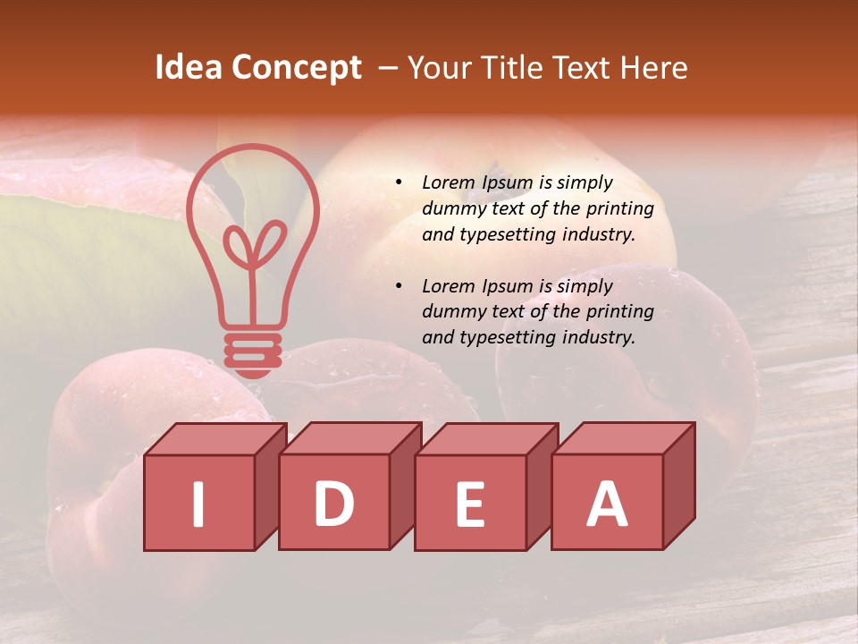 Pessego Persica Nectarina PowerPoint Template