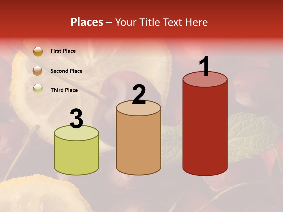 Frutto Amarena Dessert PowerPoint Template