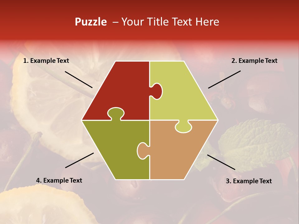 Frutto Amarena Dessert PowerPoint Template