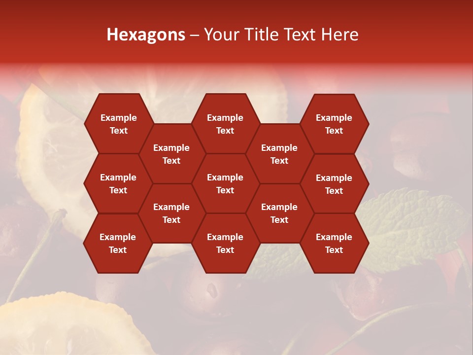 Frutto Amarena Dessert PowerPoint Template